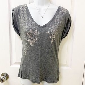 Juicy Couture rose design with rhinestones